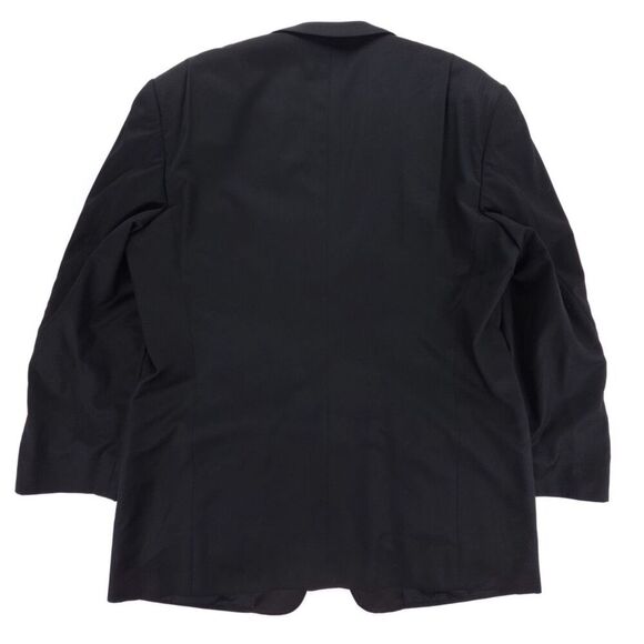 ARMANI COLLEZIONI Tuxedo Jacket Pleated Pants Formal Suit Set Black Old Money - Picture 7 of 16